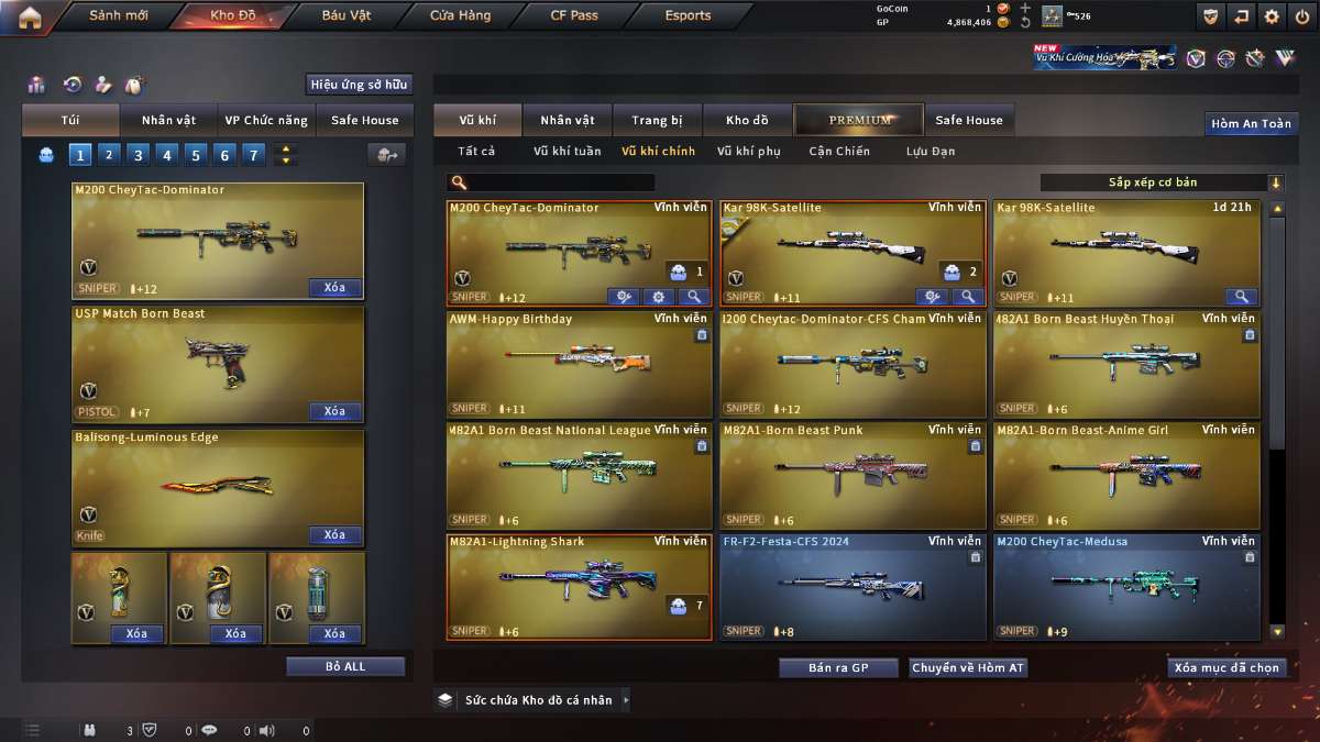 shop acc cf uy tin gia re